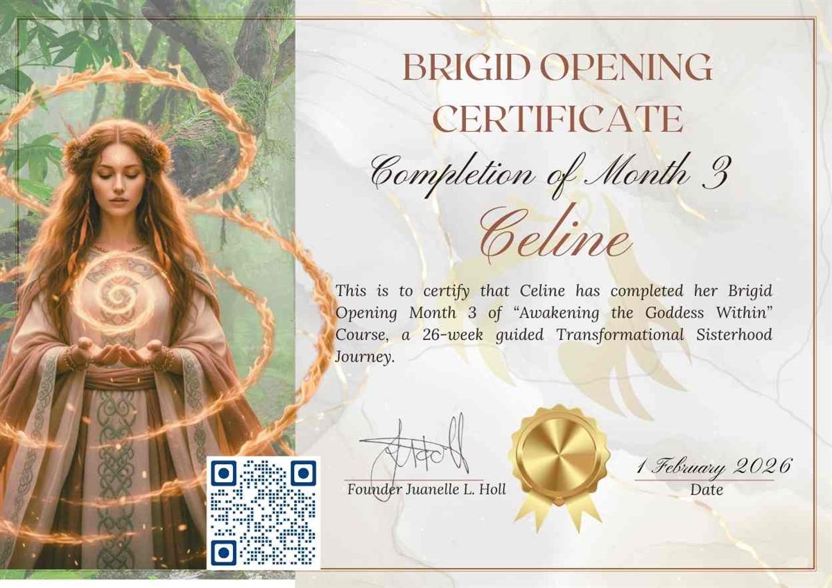 Certificate of completion — Celine